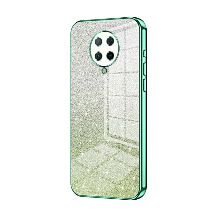 Caja de teléfono galvanizada con polvo de brillo degradado, For Xiaomi Redmi Note 9 5G / Note 9T, For Xiaomi Redmi Note 9 Pro 5G/Mi 10T Lite, For Xiaomi Redmi Note 9 4G, For Xiaomi Redmi K30S / Mi 10T Pro 5G, For Xiaomi Redmi K30 Pro / K30 Ultra       ...