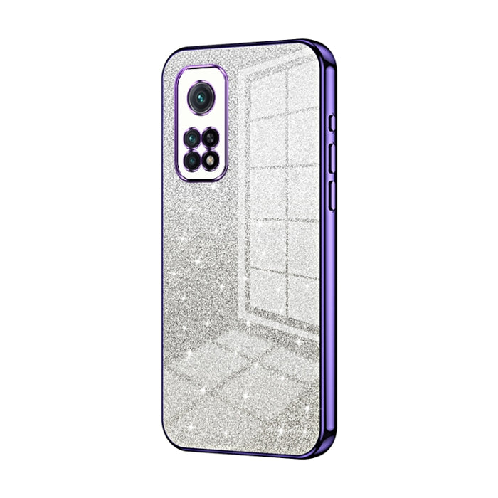 Caja de teléfono galvanizada con polvo de brillo degradado, For Xiaomi Redmi Note 9 5G / Note 9T, For Xiaomi Redmi Note 9 Pro 5G/Mi 10T Lite, For Xiaomi Redmi Note 9 4G, For Xiaomi Redmi K30S / Mi 10T Pro 5G, For Xiaomi Redmi K30 Pro / K30 Ultra       ...