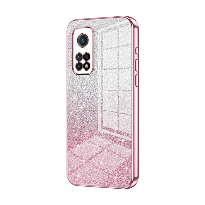 Caja de teléfono galvanizada con polvo de brillo degradado, For Xiaomi Redmi Note 9 5G / Note 9T, For Xiaomi Redmi Note 9 Pro 5G/Mi 10T Lite, For Xiaomi Redmi Note 9 4G, For Xiaomi Redmi K30S / Mi 10T Pro 5G, For Xiaomi Redmi K30 Pro / K30 Ultra       ...