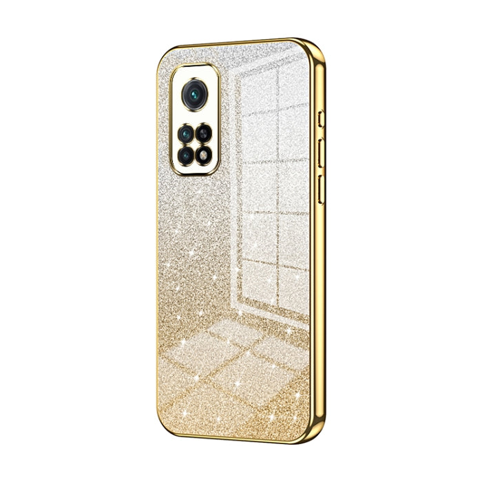 Caja de teléfono galvanizada con polvo de brillo degradado, For Xiaomi Redmi Note 9 5G / Note 9T, For Xiaomi Redmi Note 9 Pro 5G/Mi 10T Lite, For Xiaomi Redmi Note 9 4G, For Xiaomi Redmi K30S / Mi 10T Pro 5G, For Xiaomi Redmi K30 Pro / K30 Ultra       ...