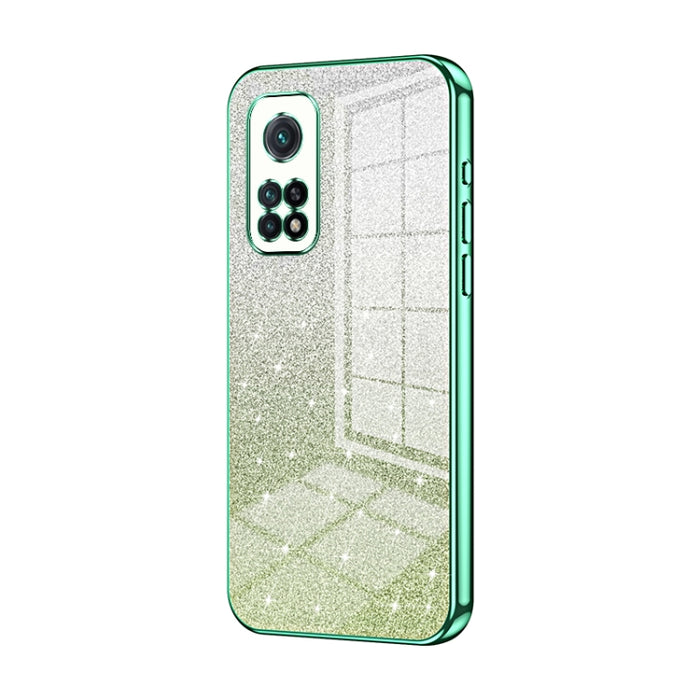 Caja de teléfono galvanizada con polvo de brillo degradado, For Xiaomi Redmi Note 9 5G / Note 9T, For Xiaomi Redmi Note 9 Pro 5G/Mi 10T Lite, For Xiaomi Redmi Note 9 4G, For Xiaomi Redmi K30S / Mi 10T Pro 5G, For Xiaomi Redmi K30 Pro / K30 Ultra       ...