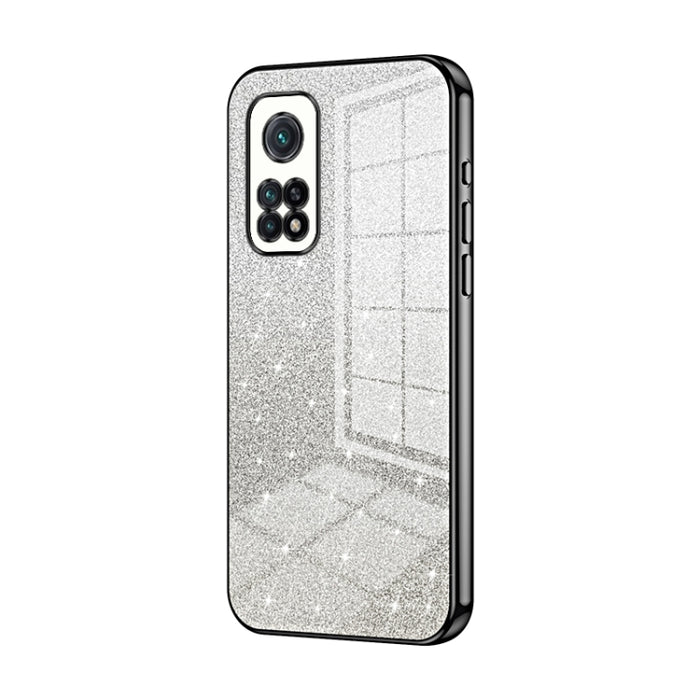 Caja de teléfono galvanizada con polvo de brillo degradado, For Xiaomi Redmi Note 9 5G / Note 9T, For Xiaomi Redmi Note 9 Pro 5G/Mi 10T Lite, For Xiaomi Redmi Note 9 4G, For Xiaomi Redmi K30S / Mi 10T Pro 5G, For Xiaomi Redmi K30 Pro / K30 Ultra       ...