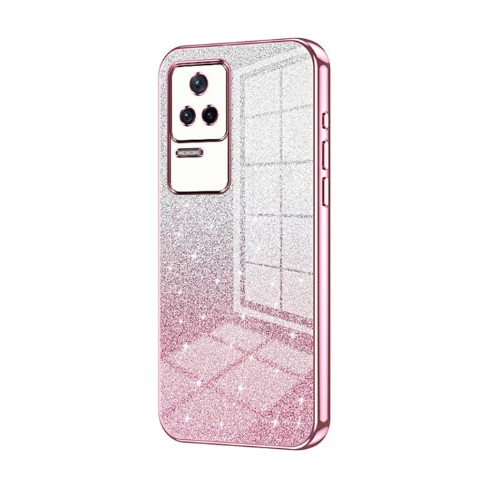 Caja de teléfono galvanizada con polvo de brillo degradado, For Xiaomi Redmi Note 10/Note 10S, For Xiaomi Redmi Note 11 Global / Note 11S, For Xiaomi Redmi K40S / Poco F4, For Xiaomi Redmi Note 11T 5G/Note 11S 5G, For Xiaomi Redmi K50 / K50 Pro        ...