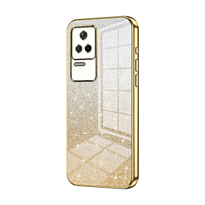 Caja de teléfono galvanizada con polvo de brillo degradado, For Xiaomi Redmi Note 10/Note 10S, For Xiaomi Redmi Note 11 Global / Note 11S, For Xiaomi Redmi K40S / Poco F4, For Xiaomi Redmi Note 11T 5G/Note 11S 5G, For Xiaomi Redmi K50 / K50 Pro        ...
