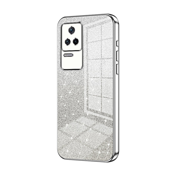 Caja de teléfono galvanizada con polvo de brillo degradado, For Xiaomi Redmi Note 10/Note 10S, For Xiaomi Redmi Note 11 Global / Note 11S, For Xiaomi Redmi K40S / Poco F4, For Xiaomi Redmi Note 11T 5G/Note 11S 5G, For Xiaomi Redmi K50 / K50 Pro        ...