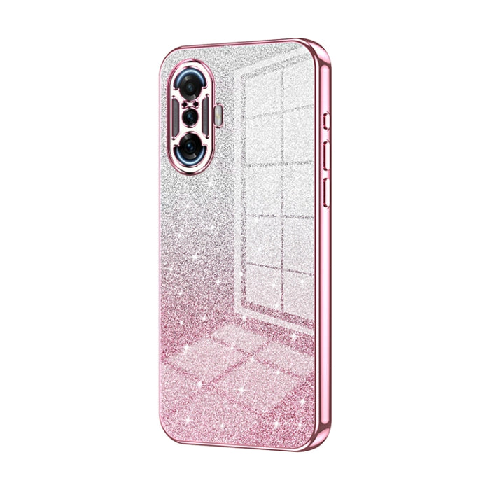 Caja de teléfono galvanizada con polvo de brillo degradado, For Xiaomi Redmi Note 10/Note 10S, For Xiaomi Redmi Note 11 Global / Note 11S, For Xiaomi Redmi K40S / Poco F4, For Xiaomi Redmi Note 11T 5G/Note 11S 5G, For Xiaomi Redmi K50 / K50 Pro        ...