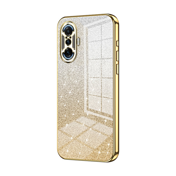 Caja de teléfono galvanizada con polvo de brillo degradado, For Xiaomi Redmi Note 10/Note 10S, For Xiaomi Redmi Note 11 Global / Note 11S, For Xiaomi Redmi K40S / Poco F4, For Xiaomi Redmi Note 11T 5G/Note 11S 5G, For Xiaomi Redmi K50 / K50 Pro        ...