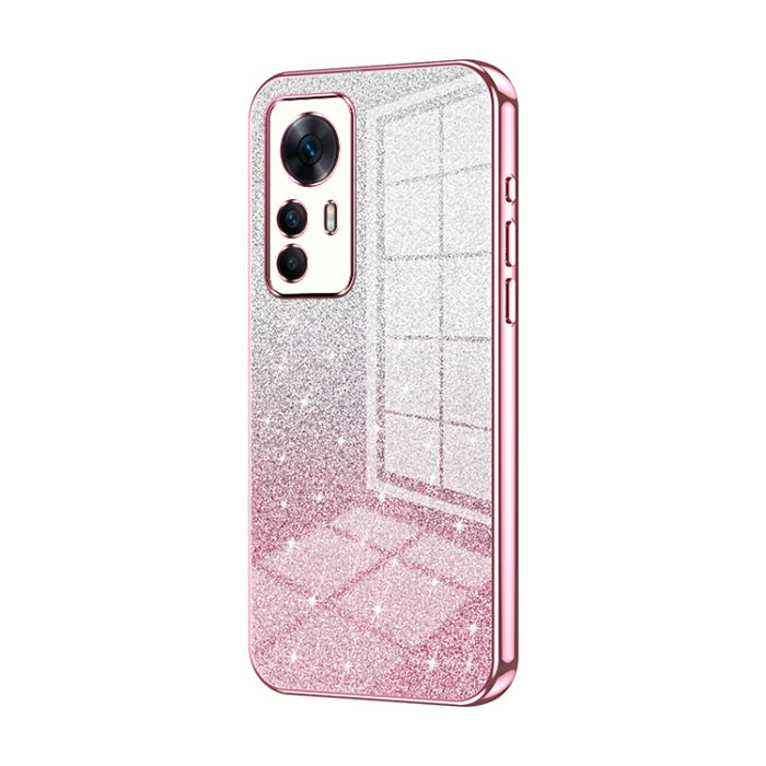Caja de teléfono galvanizada con polvo de brillo degradado, For Xiaomi Redmi Note 11T Pro/Poco X4 GT, For Xiaomi Redmi Note 12R Pro, For Xiaomi Redmi Note 12 Turbo/Poco F5, For Xiaomi Redmi K60 / K60 Pro, For Xiaomi Redmi Note 12 Pro+                  ...