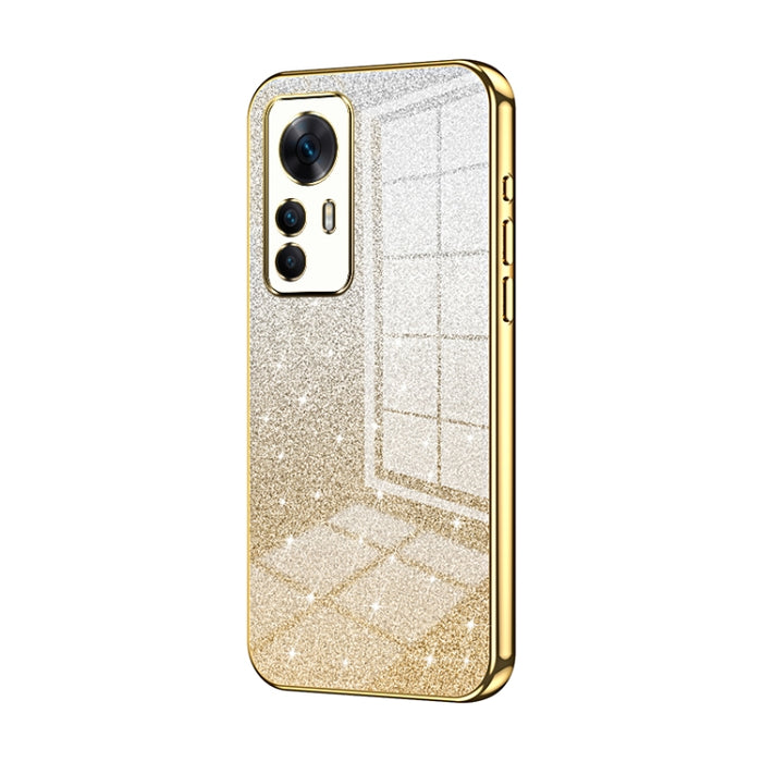 Caja de teléfono galvanizada con polvo de brillo degradado, For Xiaomi Redmi Note 11T Pro/Poco X4 GT, For Xiaomi Redmi Note 12R Pro, For Xiaomi Redmi Note 12 Turbo/Poco F5, For Xiaomi Redmi K60 / K60 Pro, For Xiaomi Redmi Note 12 Pro+                  ...