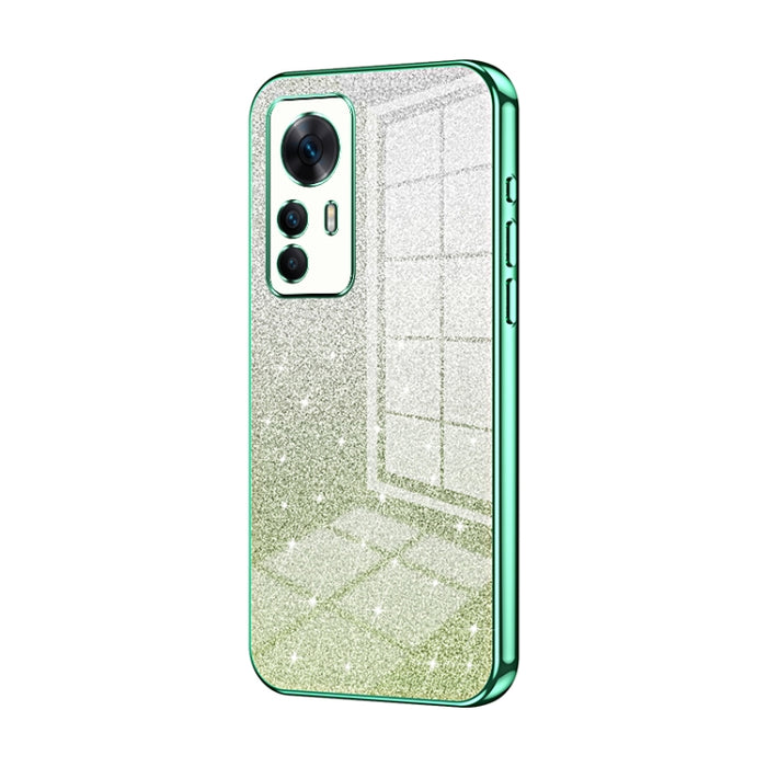 Caja de teléfono galvanizada con polvo de brillo degradado, For Xiaomi Redmi Note 11T Pro/Poco X4 GT, For Xiaomi Redmi Note 12R Pro, For Xiaomi Redmi Note 12 Turbo/Poco F5, For Xiaomi Redmi K60 / K60 Pro, For Xiaomi Redmi Note 12 Pro+                  ...