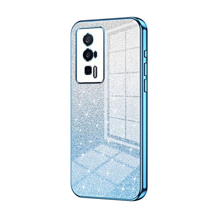 Caja de teléfono galvanizada con polvo de brillo degradado, For Xiaomi Redmi Note 11T Pro/Poco X4 GT, For Xiaomi Redmi Note 12R Pro, For Xiaomi Redmi Note 12 Turbo/Poco F5, For Xiaomi Redmi K60 / K60 Pro, For Xiaomi Redmi Note 12 Pro+                  ...