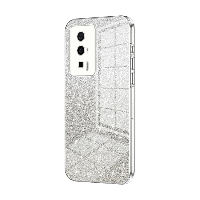 Caja de teléfono galvanizada con polvo de brillo degradado, For Xiaomi Redmi Note 11T Pro/Poco X4 GT, For Xiaomi Redmi Note 12R Pro, For Xiaomi Redmi Note 12 Turbo/Poco F5, For Xiaomi Redmi K60 / K60 Pro, For Xiaomi Redmi Note 12 Pro+                  ...