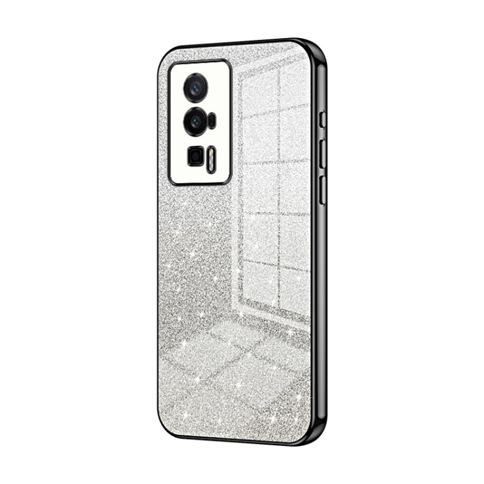 Caja de teléfono galvanizada con polvo de brillo degradado, For Xiaomi Redmi Note 11T Pro/Poco X4 GT, For Xiaomi Redmi Note 12R Pro, For Xiaomi Redmi Note 12 Turbo/Poco F5, For Xiaomi Redmi K60 / K60 Pro, For Xiaomi Redmi Note 12 Pro+                  ...