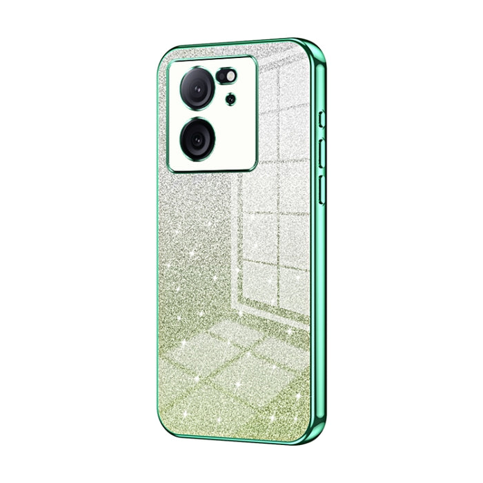 Caja de teléfono galvanizada con polvo de brillo degradado, For Redmi Note 14 5G, For Redmi Note 14 Pro+ 5G, For Redmi 14R, For Redmi Note 14 Pro 5G, For Redmi K70 Ultra, For Xiaomi Redmi Note 13 Pro 4G, For Xiaomi Redmi Note 13 4G                     ...
