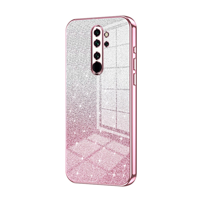 Caja de teléfono galvanizada con polvo de brillo degradado, For Xiaomi Redmi Note 9 5G / Note 9T, For Xiaomi Redmi Note 9 Pro 5G/Mi 10T Lite, For Xiaomi Redmi Note 9 4G, For Xiaomi Redmi K30S / Mi 10T Pro 5G, For Xiaomi Redmi K30 Pro / K30 Ultra       ...