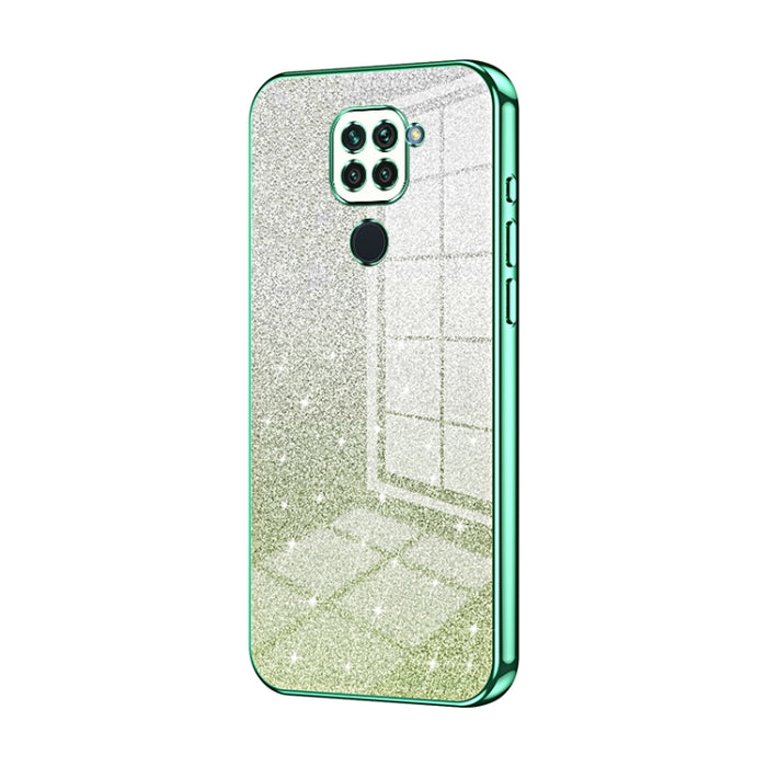Caja de teléfono galvanizada con polvo de brillo degradado, For Xiaomi Redmi Note 9 5G / Note 9T, For Xiaomi Redmi Note 9 Pro 5G/Mi 10T Lite, For Xiaomi Redmi Note 9 4G, For Xiaomi Redmi K30S / Mi 10T Pro 5G, For Xiaomi Redmi K30 Pro / K30 Ultra       ...