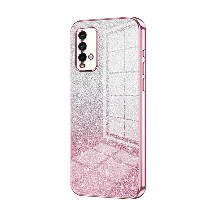 Caja de teléfono galvanizada con polvo de brillo degradado, For Xiaomi Redmi Note 9 5G / Note 9T, For Xiaomi Redmi Note 9 Pro 5G/Mi 10T Lite, For Xiaomi Redmi Note 9 4G, For Xiaomi Redmi K30S / Mi 10T Pro 5G, For Xiaomi Redmi K30 Pro / K30 Ultra       ...