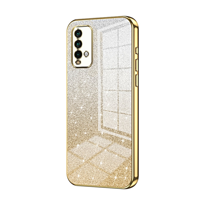 Caja de teléfono galvanizada con polvo de brillo degradado, For Xiaomi Redmi Note 9 5G / Note 9T, For Xiaomi Redmi Note 9 Pro 5G/Mi 10T Lite, For Xiaomi Redmi Note 9 4G, For Xiaomi Redmi K30S / Mi 10T Pro 5G, For Xiaomi Redmi K30 Pro / K30 Ultra       ...