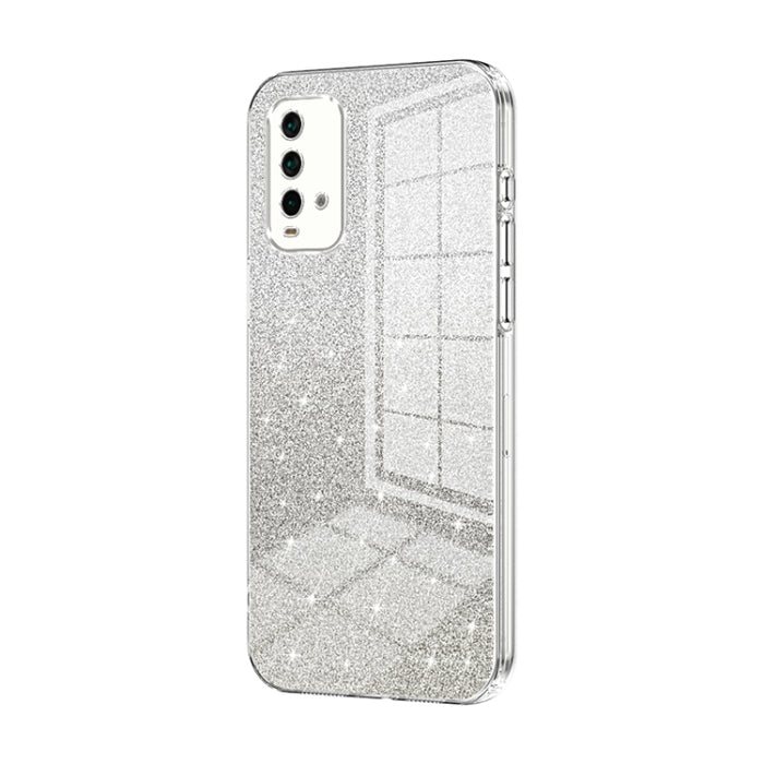 Caja de teléfono galvanizada con polvo de brillo degradado, For Xiaomi Redmi Note 9 5G / Note 9T, For Xiaomi Redmi Note 9 Pro 5G/Mi 10T Lite, For Xiaomi Redmi Note 9 4G, For Xiaomi Redmi K30S / Mi 10T Pro 5G, For Xiaomi Redmi K30 Pro / K30 Ultra       ...