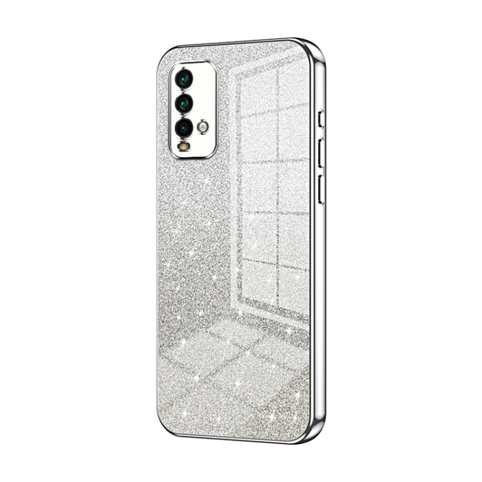 Caja de teléfono galvanizada con polvo de brillo degradado, For Xiaomi Redmi Note 9 5G / Note 9T, For Xiaomi Redmi Note 9 Pro 5G/Mi 10T Lite, For Xiaomi Redmi Note 9 4G, For Xiaomi Redmi K30S / Mi 10T Pro 5G, For Xiaomi Redmi K30 Pro / K30 Ultra       ...