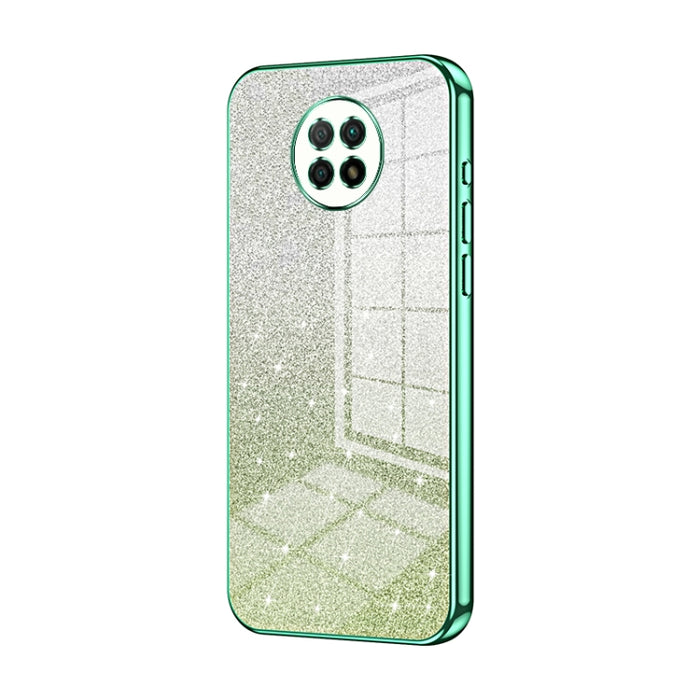 Caja de teléfono galvanizada con polvo de brillo degradado, For Xiaomi Redmi Note 9 5G / Note 9T, For Xiaomi Redmi Note 9 Pro 5G/Mi 10T Lite, For Xiaomi Redmi Note 9 4G, For Xiaomi Redmi K30S / Mi 10T Pro 5G, For Xiaomi Redmi K30 Pro / K30 Ultra       ...