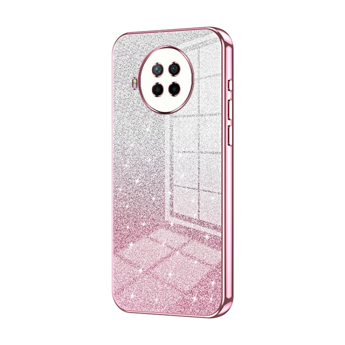 Caja de teléfono galvanizada con polvo de brillo degradado, For Xiaomi Redmi Note 9 5G / Note 9T, For Xiaomi Redmi Note 9 Pro 5G/Mi 10T Lite, For Xiaomi Redmi Note 9 4G, For Xiaomi Redmi K30S / Mi 10T Pro 5G, For Xiaomi Redmi K30 Pro / K30 Ultra       ...