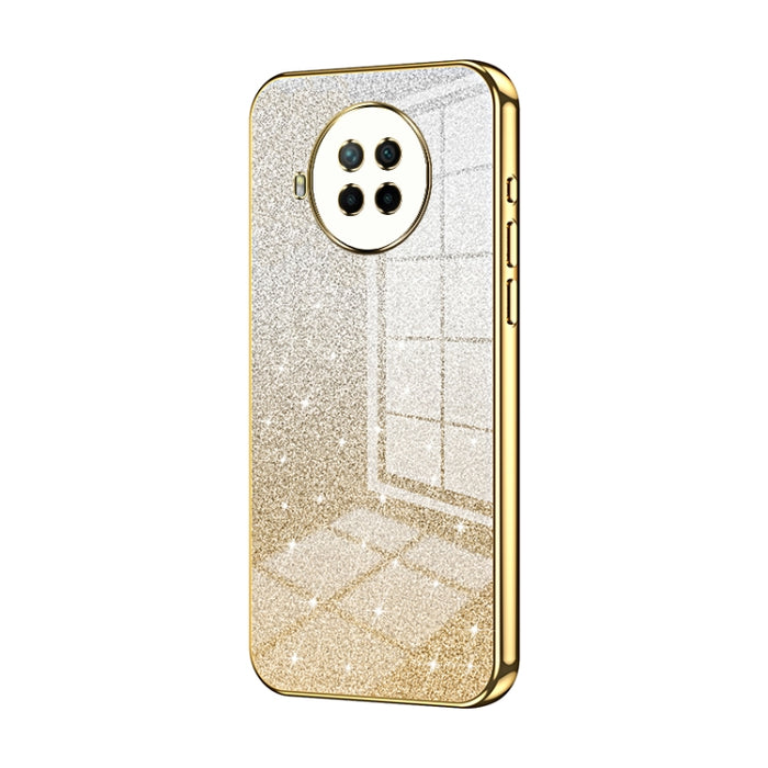 Caja de teléfono galvanizada con polvo de brillo degradado, For Xiaomi Redmi Note 9 5G / Note 9T, For Xiaomi Redmi Note 9 Pro 5G/Mi 10T Lite, For Xiaomi Redmi Note 9 4G, For Xiaomi Redmi K30S / Mi 10T Pro 5G, For Xiaomi Redmi K30 Pro / K30 Ultra       ...
