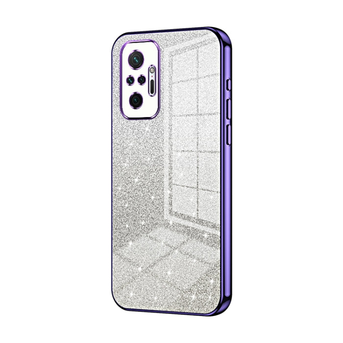 Caja de teléfono galvanizada con polvo de brillo degradado, For Xiaomi Redmi Note 10/Note 10S, For Xiaomi Redmi Note 11 Global / Note 11S, For Xiaomi Redmi K40S / Poco F4, For Xiaomi Redmi Note 11T 5G/Note 11S 5G, For Xiaomi Redmi K50 / K50 Pro        ...