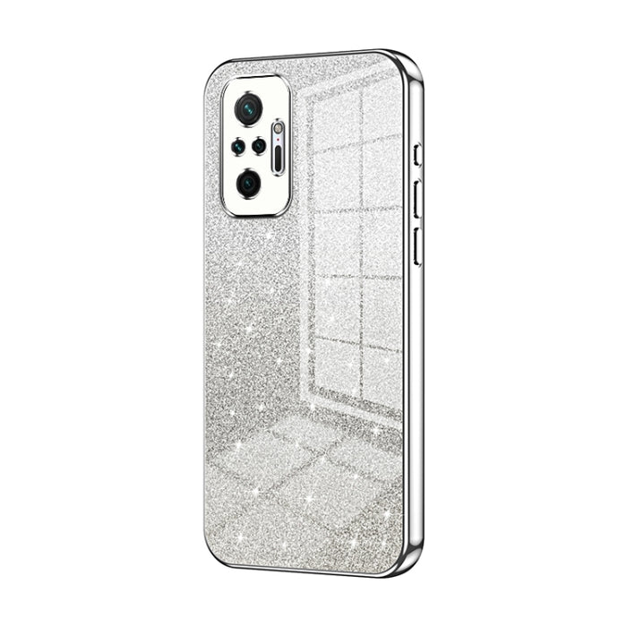 Caja de teléfono galvanizada con polvo de brillo degradado, For Xiaomi Redmi Note 10/Note 10S, For Xiaomi Redmi Note 11 Global / Note 11S, For Xiaomi Redmi K40S / Poco F4, For Xiaomi Redmi Note 11T 5G/Note 11S 5G, For Xiaomi Redmi K50 / K50 Pro        ...