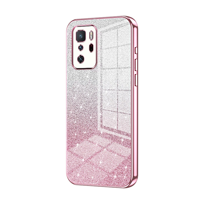 Caja de teléfono galvanizada con polvo de brillo degradado, For Xiaomi Redmi Note 10/Note 10S, For Xiaomi Redmi Note 11 Global / Note 11S, For Xiaomi Redmi K40S / Poco F4, For Xiaomi Redmi Note 11T 5G/Note 11S 5G, For Xiaomi Redmi K50 / K50 Pro        ...
