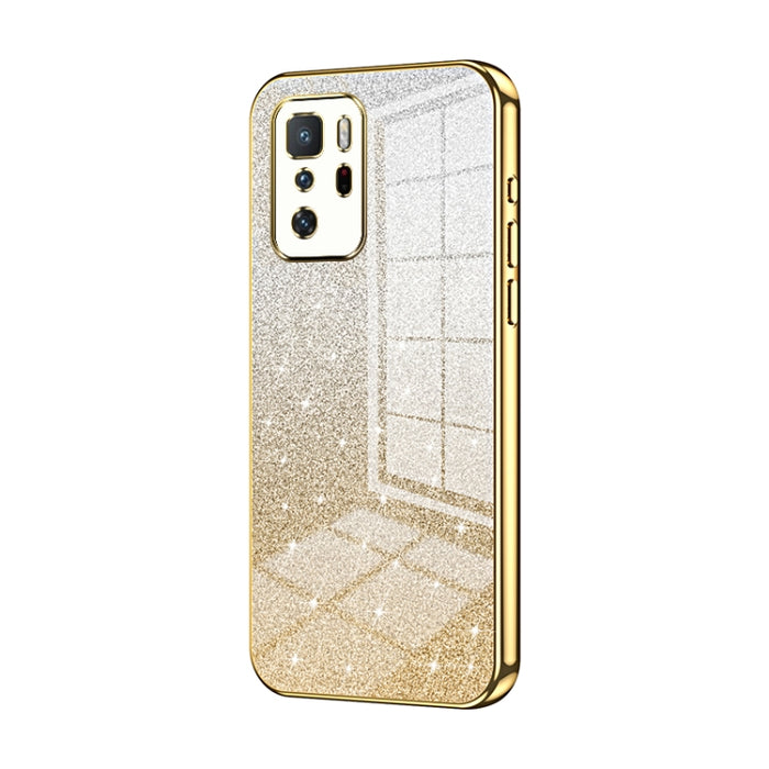 Caja de teléfono galvanizada con polvo de brillo degradado, For Xiaomi Redmi Note 10/Note 10S, For Xiaomi Redmi Note 11 Global / Note 11S, For Xiaomi Redmi K40S / Poco F4, For Xiaomi Redmi Note 11T 5G/Note 11S 5G, For Xiaomi Redmi K50 / K50 Pro        ...