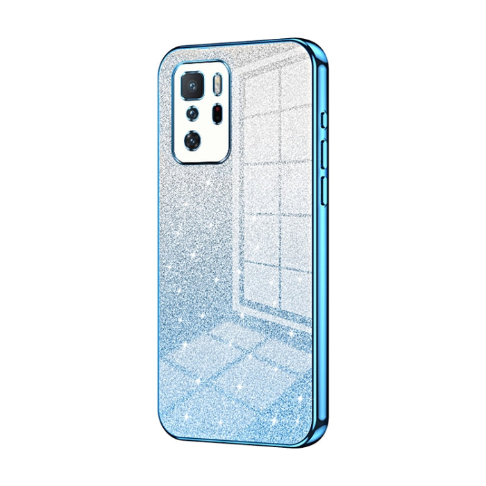 Caja de teléfono galvanizada con polvo de brillo degradado, For Xiaomi Redmi Note 10/Note 10S, For Xiaomi Redmi Note 11 Global / Note 11S, For Xiaomi Redmi K40S / Poco F4, For Xiaomi Redmi Note 11T 5G/Note 11S 5G, For Xiaomi Redmi K50 / K50 Pro        ...