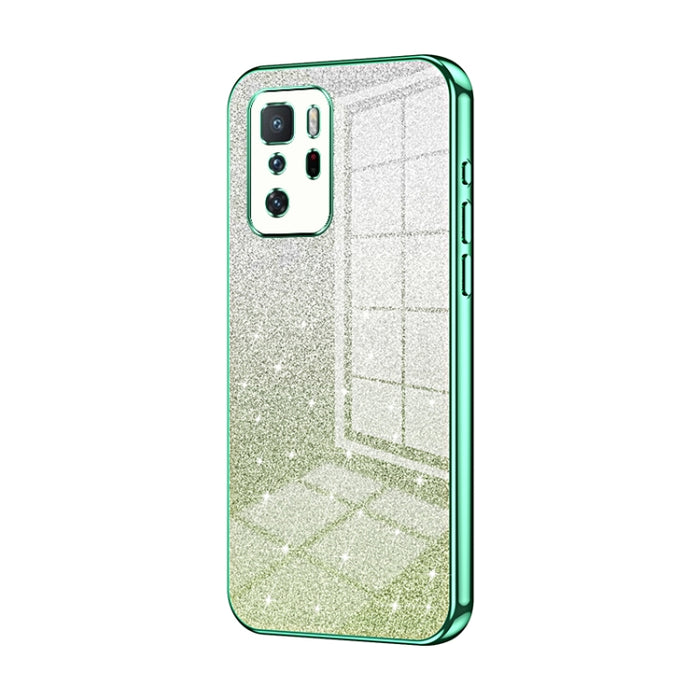 Caja de teléfono galvanizada con polvo de brillo degradado, For Xiaomi Redmi Note 10/Note 10S, For Xiaomi Redmi Note 11 Global / Note 11S, For Xiaomi Redmi K40S / Poco F4, For Xiaomi Redmi Note 11T 5G/Note 11S 5G, For Xiaomi Redmi K50 / K50 Pro        ...