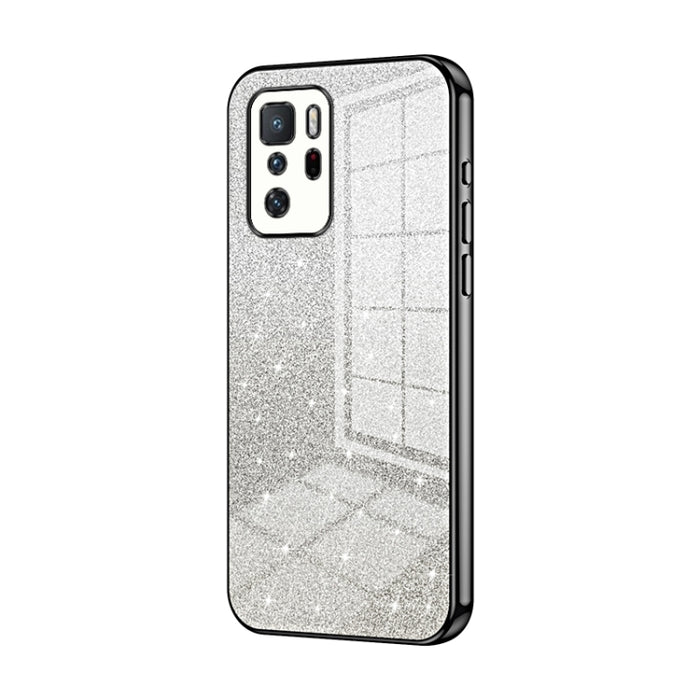Caja de teléfono galvanizada con polvo de brillo degradado, For Xiaomi Redmi Note 10/Note 10S, For Xiaomi Redmi Note 11 Global / Note 11S, For Xiaomi Redmi K40S / Poco F4, For Xiaomi Redmi Note 11T 5G/Note 11S 5G, For Xiaomi Redmi K50 / K50 Pro        ...