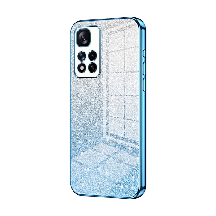 Caja de teléfono galvanizada con polvo de brillo degradado, For Xiaomi Redmi Note 10/Note 10S, For Xiaomi Redmi Note 11 Global / Note 11S, For Xiaomi Redmi K40S / Poco F4, For Xiaomi Redmi Note 11T 5G/Note 11S 5G, For Xiaomi Redmi K50 / K50 Pro        ...