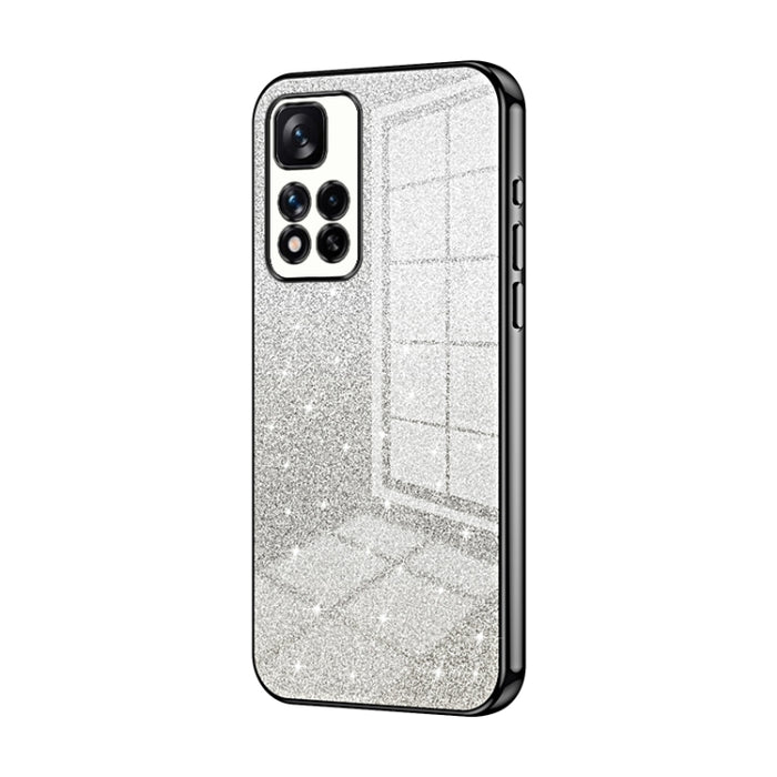 Caja de teléfono galvanizada con polvo de brillo degradado, For Xiaomi Redmi Note 10/Note 10S, For Xiaomi Redmi Note 11 Global / Note 11S, For Xiaomi Redmi K40S / Poco F4, For Xiaomi Redmi Note 11T 5G/Note 11S 5G, For Xiaomi Redmi K50 / K50 Pro        ...