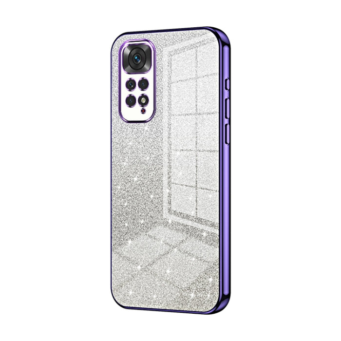 Caja de teléfono galvanizada con polvo de brillo degradado, For Xiaomi Redmi Note 10/Note 10S, For Xiaomi Redmi Note 11 Global / Note 11S, For Xiaomi Redmi K40S / Poco F4, For Xiaomi Redmi Note 11T 5G/Note 11S 5G, For Xiaomi Redmi K50 / K50 Pro        ...