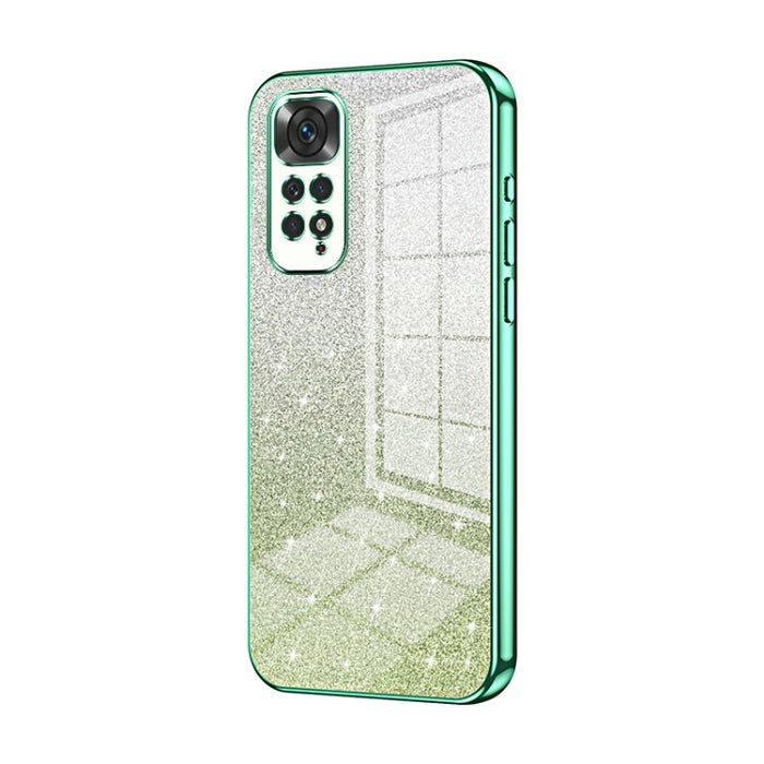 Caja de teléfono galvanizada con polvo de brillo degradado, For Xiaomi Redmi Note 10/Note 10S, For Xiaomi Redmi Note 11 Global / Note 11S, For Xiaomi Redmi K40S / Poco F4, For Xiaomi Redmi Note 11T 5G/Note 11S 5G, For Xiaomi Redmi K50 / K50 Pro        ...