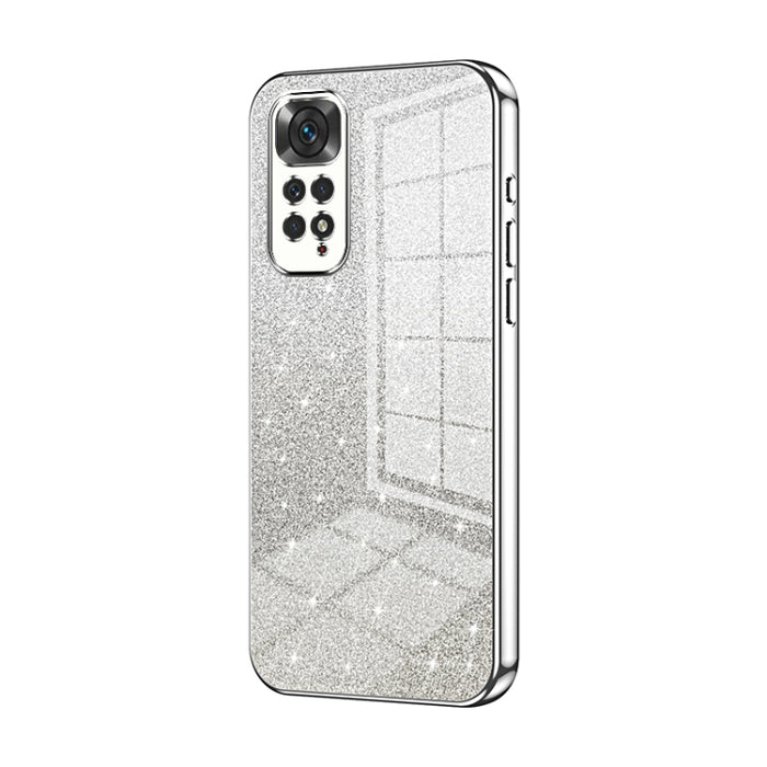 Caja de teléfono galvanizada con polvo de brillo degradado, For Xiaomi Redmi Note 10/Note 10S, For Xiaomi Redmi Note 11 Global / Note 11S, For Xiaomi Redmi K40S / Poco F4, For Xiaomi Redmi Note 11T 5G/Note 11S 5G, For Xiaomi Redmi K50 / K50 Pro        ...
