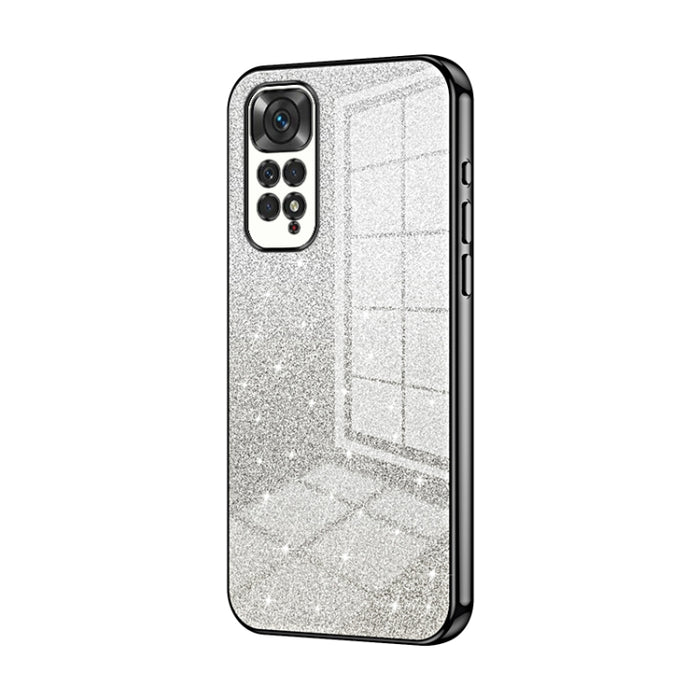 Caja de teléfono galvanizada con polvo de brillo degradado, For Xiaomi Redmi Note 10/Note 10S, For Xiaomi Redmi Note 11 Global / Note 11S, For Xiaomi Redmi K40S / Poco F4, For Xiaomi Redmi Note 11T 5G/Note 11S 5G, For Xiaomi Redmi K50 / K50 Pro        ...
