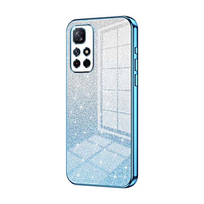 Caja de teléfono galvanizada con polvo de brillo degradado, For Xiaomi Redmi Note 10/Note 10S, For Xiaomi Redmi Note 11 Global / Note 11S, For Xiaomi Redmi K40S / Poco F4, For Xiaomi Redmi Note 11T 5G/Note 11S 5G, For Xiaomi Redmi K50 / K50 Pro        ...