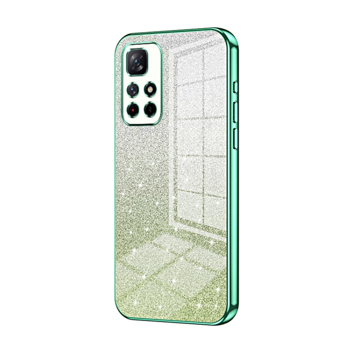 Caja de teléfono galvanizada con polvo de brillo degradado, For Xiaomi Redmi Note 10/Note 10S, For Xiaomi Redmi Note 11 Global / Note 11S, For Xiaomi Redmi K40S / Poco F4, For Xiaomi Redmi Note 11T 5G/Note 11S 5G, For Xiaomi Redmi K50 / K50 Pro        ...