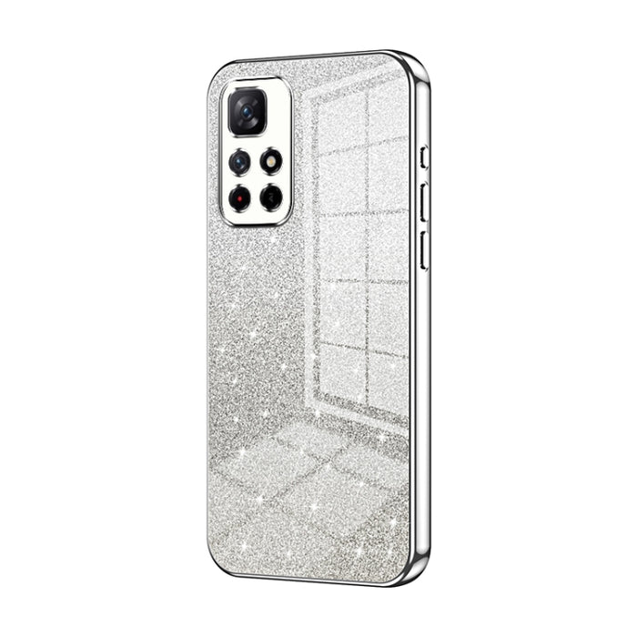 Caja de teléfono galvanizada con polvo de brillo degradado, For Xiaomi Redmi Note 10/Note 10S, For Xiaomi Redmi Note 11 Global / Note 11S, For Xiaomi Redmi K40S / Poco F4, For Xiaomi Redmi Note 11T 5G/Note 11S 5G, For Xiaomi Redmi K50 / K50 Pro        ...