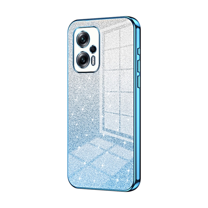 Caja de teléfono galvanizada con polvo de brillo degradado, For Xiaomi Redmi Note 11T Pro/Poco X4 GT, For Xiaomi Redmi Note 12R Pro, For Xiaomi Redmi Note 12 Turbo/Poco F5, For Xiaomi Redmi K60 / K60 Pro, For Xiaomi Redmi Note 12 Pro+                  ...