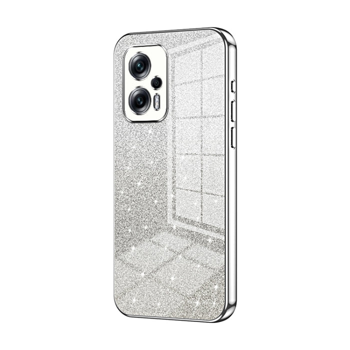 Caja de teléfono galvanizada con polvo de brillo degradado, For Xiaomi Redmi Note 11T Pro/Poco X4 GT, For Xiaomi Redmi Note 12R Pro, For Xiaomi Redmi Note 12 Turbo/Poco F5, For Xiaomi Redmi K60 / K60 Pro, For Xiaomi Redmi Note 12 Pro+                  ...