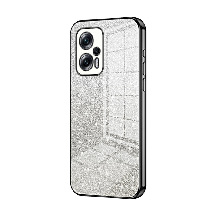 Caja de teléfono galvanizada con polvo de brillo degradado, For Xiaomi Redmi Note 11T Pro/Poco X4 GT, For Xiaomi Redmi Note 12R Pro, For Xiaomi Redmi Note 12 Turbo/Poco F5, For Xiaomi Redmi K60 / K60 Pro, For Xiaomi Redmi Note 12 Pro+                  ...