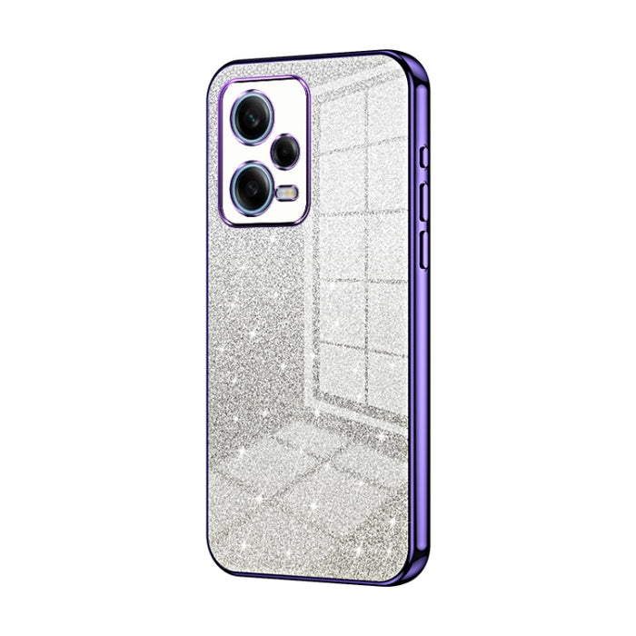 Caja de teléfono galvanizada con polvo de brillo degradado, For Xiaomi Redmi Note 11T Pro/Poco X4 GT, For Xiaomi Redmi Note 12R Pro, For Xiaomi Redmi Note 12 Turbo/Poco F5, For Xiaomi Redmi K60 / K60 Pro, For Xiaomi Redmi Note 12 Pro+                  ...