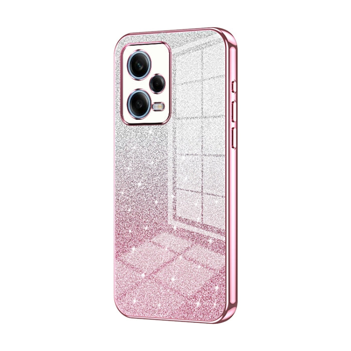 Caja de teléfono galvanizada con polvo de brillo degradado, For Xiaomi Redmi Note 11T Pro/Poco X4 GT, For Xiaomi Redmi Note 12R Pro, For Xiaomi Redmi Note 12 Turbo/Poco F5, For Xiaomi Redmi K60 / K60 Pro, For Xiaomi Redmi Note 12 Pro+                  ...