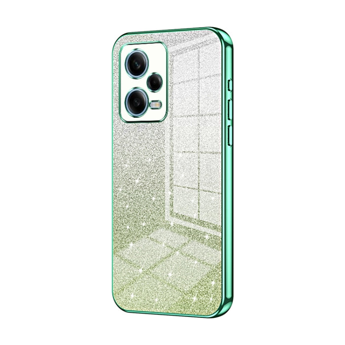 Caja de teléfono galvanizada con polvo de brillo degradado, For Xiaomi Redmi Note 11T Pro/Poco X4 GT, For Xiaomi Redmi Note 12R Pro, For Xiaomi Redmi Note 12 Turbo/Poco F5, For Xiaomi Redmi K60 / K60 Pro, For Xiaomi Redmi Note 12 Pro+                  ...