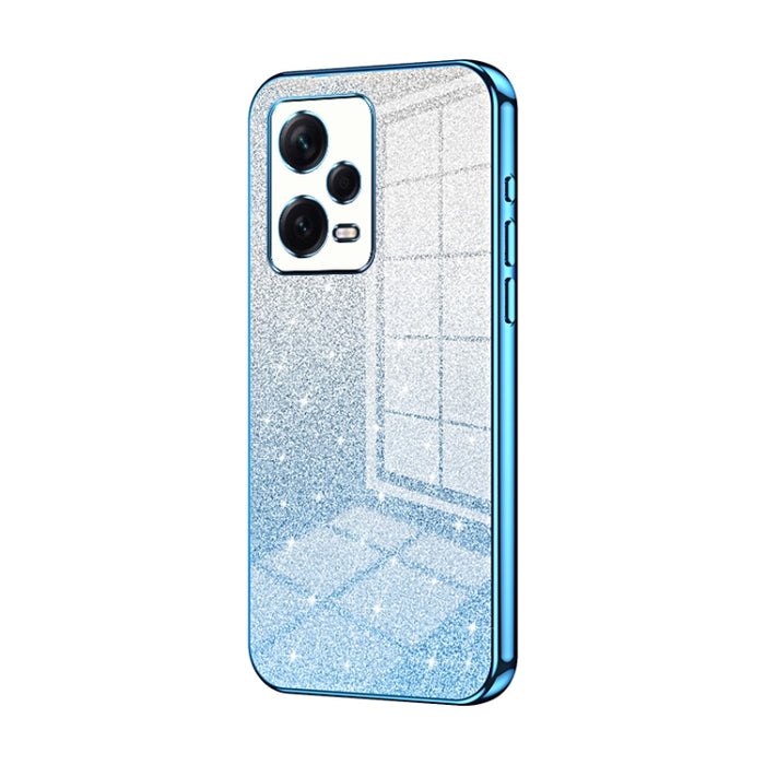 Caja de teléfono galvanizada con polvo de brillo degradado, For Xiaomi Redmi Note 11T Pro/Poco X4 GT, For Xiaomi Redmi Note 12R Pro, For Xiaomi Redmi Note 12 Turbo/Poco F5, For Xiaomi Redmi K60 / K60 Pro, For Xiaomi Redmi Note 12 Pro+                  ...